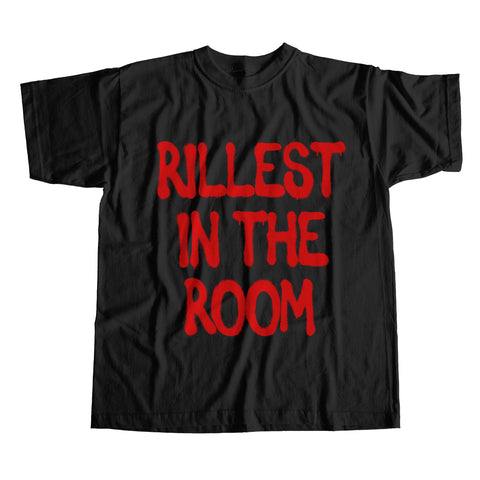 Rillest In The Room 3 - Red Paint (Black) T-Shirt