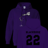 Black Rose POUR Hoodie Front/Back