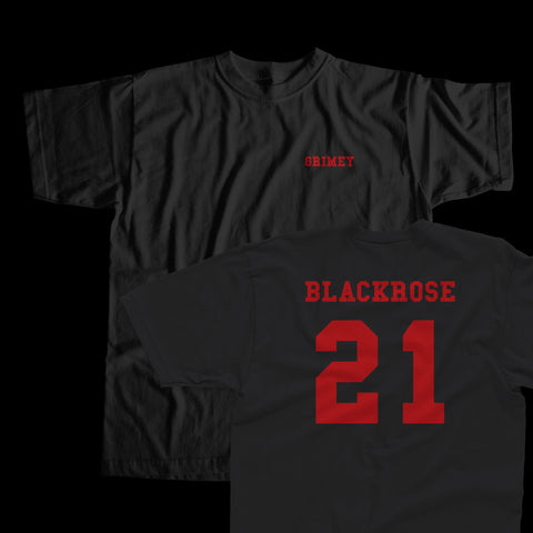 Black Rose T Shirt Front/Back